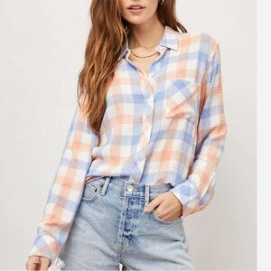 Rails Brady Blue Melon Button Down